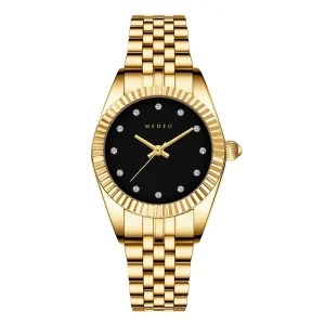 Gold Luxury Women’s Wristwatches Holiday Gift Stainless Steel Waterproof Quartz Watch Casual Simple Fashion Ladies Women’s Watch