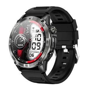 HK08 Men’s GPS Smartwatch HD AMOLED Screen Waterproof IP67 Outdoor Sports Tracking Altitude Air Pressure Compass Answer Call