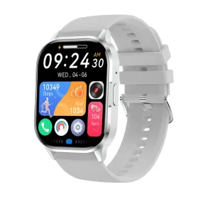 HK21 2.01 Smart Watch AI Voice Assistant Fitness Tracker Heart Rate Monitor Call Connectivity IP67 Waterproof