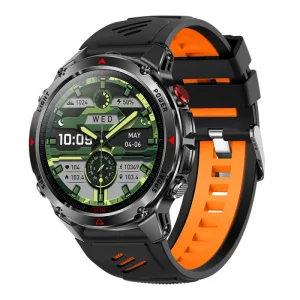 HT37 GPS Smart Watch 1.46Inch 30M Waterproof Heart Rate Flashlight Outdoor Compass Sports Relojes Men Women Smartwatch