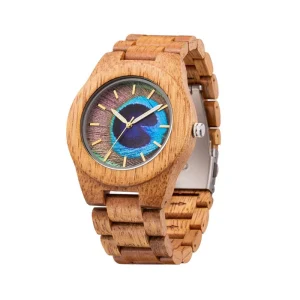 Handcrafted Natural Wooden Quartz Watch Men and Women Wood Watch
