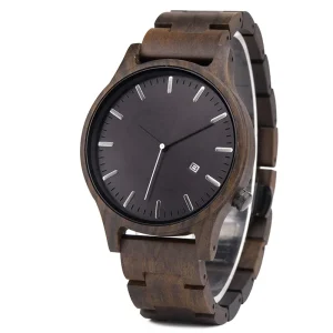 Handmade Fashion Quartz Wood Watch 5th Anniversary Gift for Him Groomsmen Boyfriend Dad Gift Wood Wristwatch