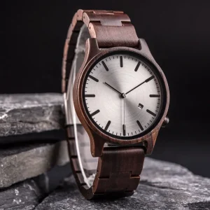 Handmade Quartz Wood Watch 5th Anniversary Gift for Him Groomsmen Boyfriend Dad Gift Natural Wood Wristwatch