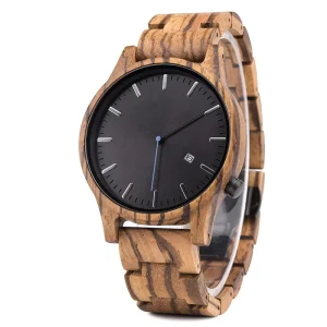 Handmade Quartz Wood Watch 5th Anniversary Gift for Him Groomsmen Boyfriend Dad Gift Wood Wristwatch