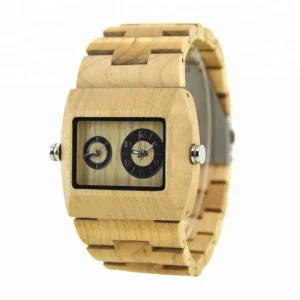 Handmade Square Wooden Quartz Watch