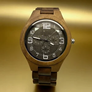 Handmade Vintage Natural Wooden Wrist Watch Men Custom Logo Japan Quartz Walnut Wood Watch Montre En Bois