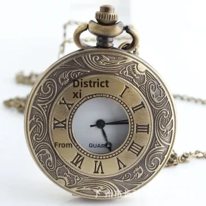 Hardware Fittings for Retro Roman Quartz Pocket Watch & Hollow Watch Case Accessories