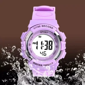 High Color Value Men’s Women’s Electronic Watch Student Waterproof Digital Multi Function Sports LED Watch
