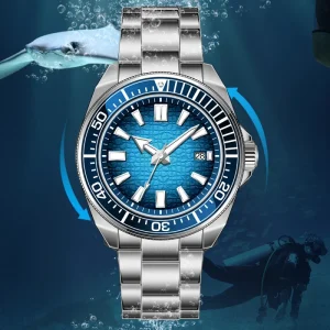 High End OEM Custom Safety for Divers Luminous Hands Auto Date Calendar Stainless Steel Diving Classic Dial Design Watches
