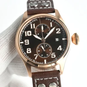 High Grade Exquisite Men Mechanical Watch Date Display Genuine Leather Strap Shockproof Wristwatch for Business Party Watch
