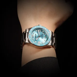 High Precision Stainless Steel Analog 41.7*50mm Winding Waterproof Luxury Mechanical Watch Miyota 9015 Movement