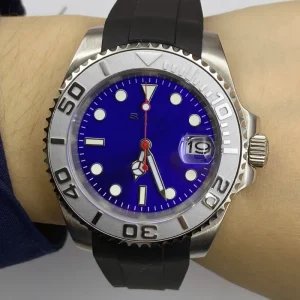 High Quality Automatic Sapphire Shell Yach Dial Men Watch Stainless Steel Diver NH35 Mechanical Watch Custom Design Wristwatch