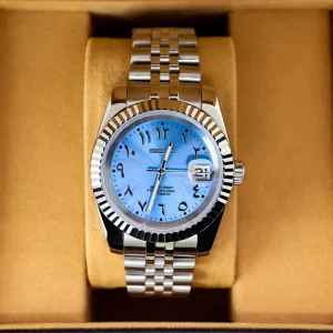 High Quality Blue Luminous Sapphire Crystal Nh35 Automatic Movement Waterproof Luxury Men Mechanical Watch