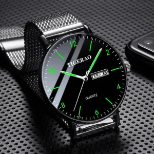 High Quality Custom Luxury Sport Coin Stainless Steel Mechanical Chronograph Men’s and Women’s Watch