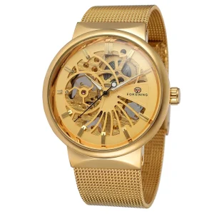 High Quality Customized Exquisite Luxury Full Hollow Business Leisure Joker Automatic Mechanical Watches Fashion Men’s Watches