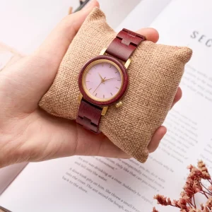 High Quality Fashion Wooden Women’s Watch Quartz