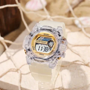 High Quality Fitness Sports Watch Men’s Waterproof 50mm Dial Digital Watch with Alarm Customize for Men