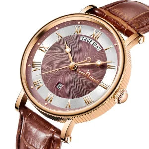 High Quality Mens Leather Watches Custom Logo Luxury Business Watches for Men