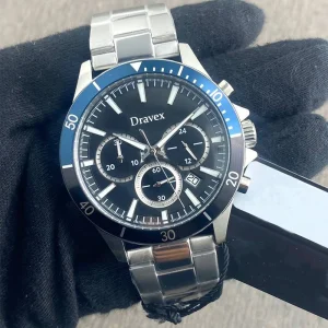 High Quality Men’s Quartz Watch Multi-function Waterproof 50M Luminous Hands Stainless Steel Luxury Watches