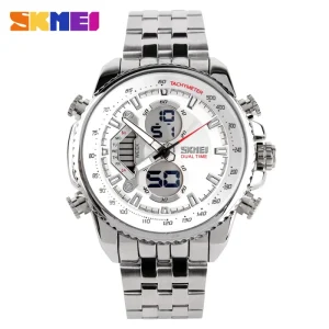 High Quality Men’s Sports Watch Fashion Wristwatch with Day Week Month Display Water Resistant 3ATM Plastic Band