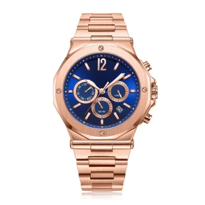 High Quality Movement Luxury Fashion Business Chronograph Quartz Watch Rose Gold Stainless Steel Men’s Watch MIYOTA Movement 10