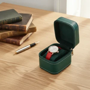 High Quality PU Watch Box Fashion Watch Gift Box With Zipper