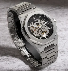 High Quality Private Label Skeleton Watches Men Luxury Montre Homme Stainless Steel Automatic Waterproof Watch Custom Logo Watch