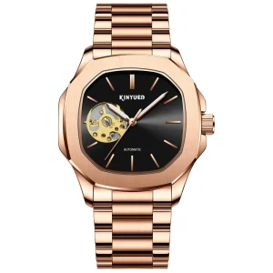High Quality Tourbillon Open Work Design Fashionable Automatic Mechanical Watch Popular Among Business Men’s Watches