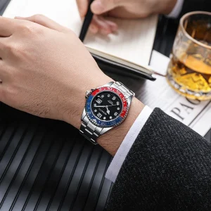 High-end Men’s Quartz Watches Fashion Trend Wind Large Dial Stainless Steel Men’s Watches