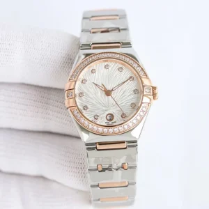 High end Radial Dial Luxurious Intergold and Diamond encrusted Ladies’ Luxury Automatic Mechanical Watch
