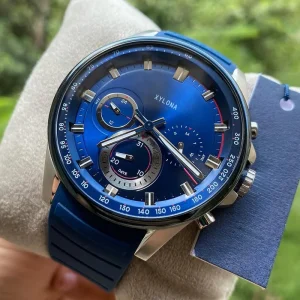 High quality Business Fashion Watches for Men with Stainless Steel Cases and Silicone Straps