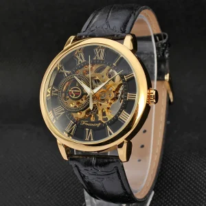 High-quality Custom Exquisite Luxury Sport Mechanical Stainless Steel Chronograph Hollowed Fashion Trend Business Casual Unisex