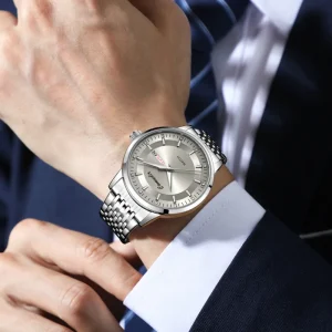 High-quality Custom-made Fully Automatic Luxury Sport Stainless Steel Mechanical Watch Waterproof Business Unisex