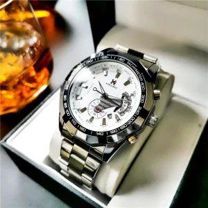 High-quality Customized Exquisite Luxury Stainless Steel Automatic Mechanical Watch Waterproof Chronograph Sapphire Crystal