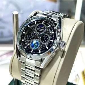 High quality Customized New Exquisite Luxury Sport Coin Stainless Steel Sapphire Crystal Mechanical Watch Pointer Charm