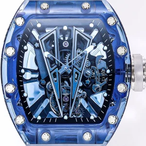 High quality Sapphire Crystal Transparent Skeleton Tourbillon Watch 27 03 Luxury Men’s Business Sports Mechanical Wristwatch