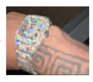 Hiphop Luxury Classic 40mm Dial Bust Down Iced Out VVS Moissanite Watch Automatic Mechanical Watch