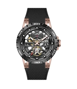 Hollow Design Men’s Luxury Mechanical Watches Water Resistance High Quality Watch Japan Movement Skeleton Watch for Men
