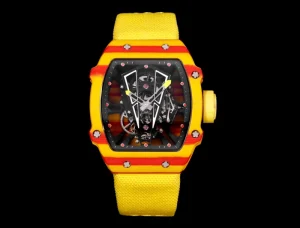 Hollow Tourbillon Quartz Carbon Fiber Business Men’s Mechanical Watch