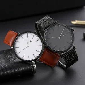 Hot Business Calendar Stainless Steel Quartz Waterproof Luxury Men Luxury Wristwatch
