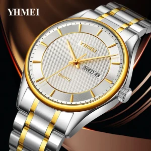 Hot Models Business Men’s Wrist Watch Waterproof Gold Men’s Watch Classic Stainless Steel Fashion Watches Original