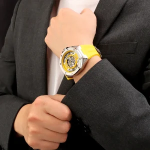 Hot Sales Size 45.5*52.5mm Stainless Steel Water Resistant 10 Bar Watches 4130 Minimalist Men Mechanical Watch Classic Style