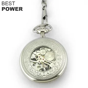 Hot Sell High Quality Stainless Steel Watch Chinese Custom Engraved Mechanical Pocket Watch