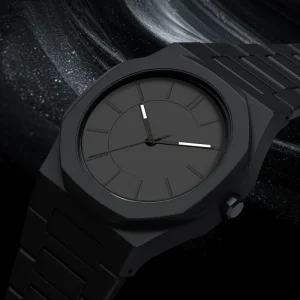 Hot Selling Middle East Arabic Muslim Black Minimalism Business Men Quartz Watch Luxury Casual Ultra thin Waterproof ABS Watch