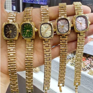 Hot Selling Quality Luxury Women’s Quartz Watch Niche Internet Celebrity Chain Alloy Movement Simple Personalized Design