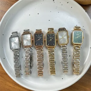 IEKE Factory Spot Light Luxury Eco Friendly Rectangle Fashion Women’s High Feeling Temperament Quartz Watch