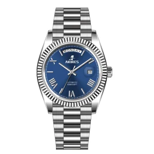 Ice Blue Sunray Dial MIYOTA 8205 Automatic Movement 40mm Diameter Fluted Bezel 10ATM Diver Water Resistant Stainless