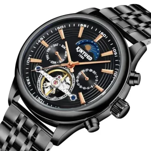 J118 Classic Men’s Automatic Mechanical Watch Automatic Tourbillon Hollow Dial Watch