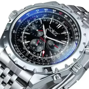 JARAGAR 6905 New Men’s Automatic Mechanical Watches Fashion Business Luxury Calendar Week Premium Watch for Men Relogio Hombre
