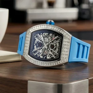 JN301 Customized Logo Men’s Diamond Watch Sports Waterproof Mechanical Watch